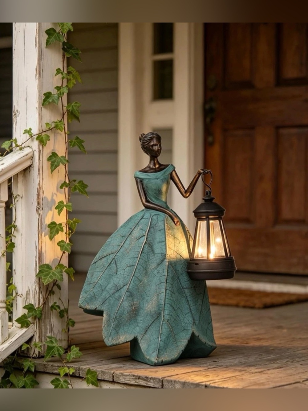 Solar Fairy Garden Statue - Outdoor Decor for Patio